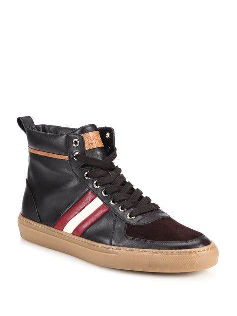 burberry men's high top sneakers